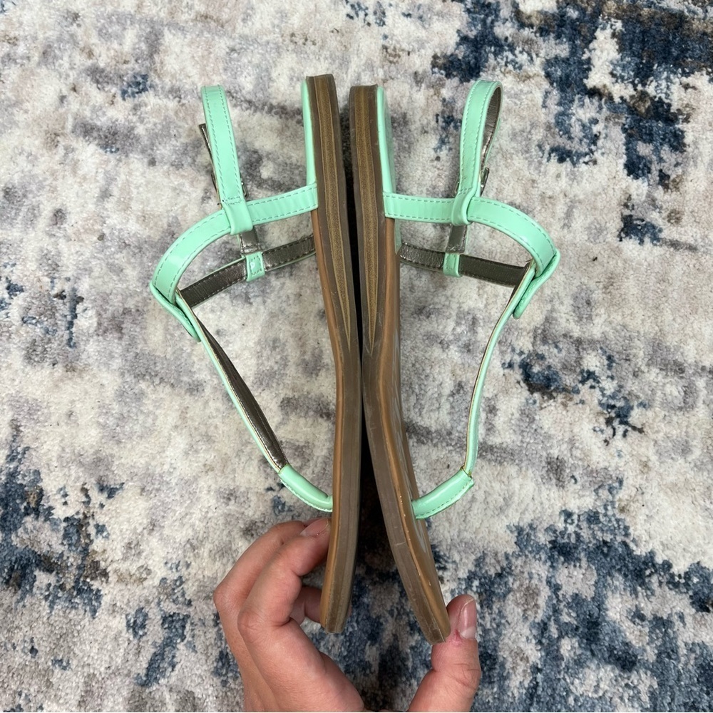 Sam Edelman Circus Cayden Sea Foam Green Business Casual Coastal Beach Sandals 7 - Picture 7 of 13